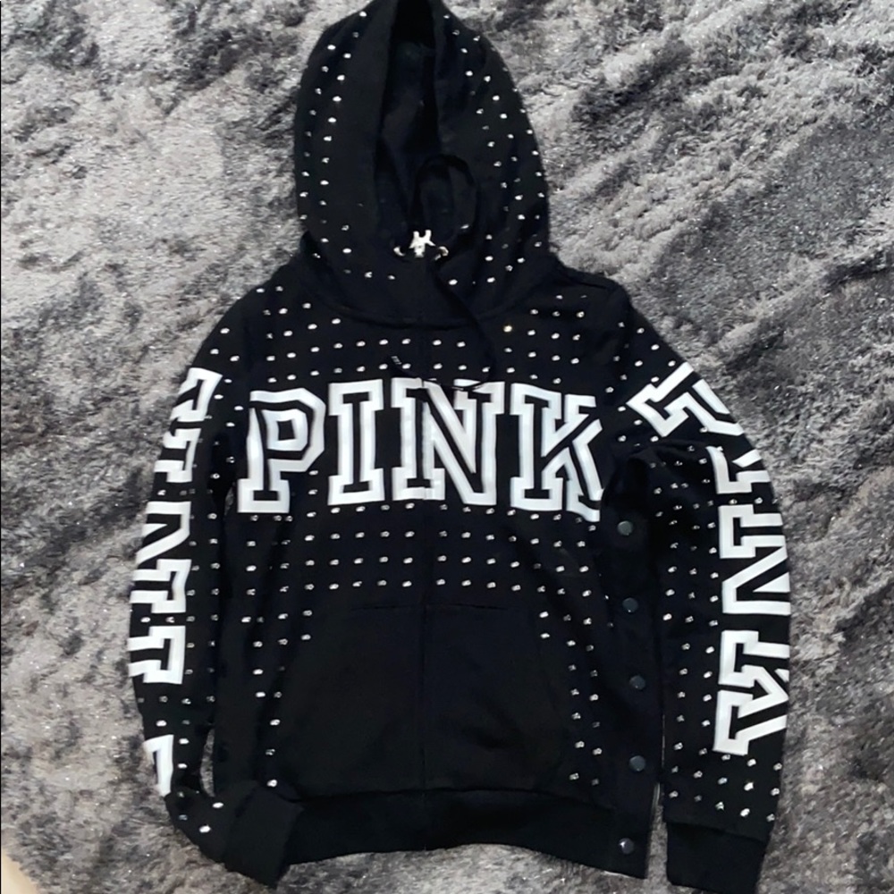 Pink Victoria Secret bling hoodie
